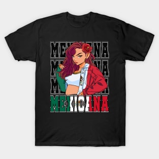 Mexican Girl Viva Mexico Mexicana Pride T-Shirt